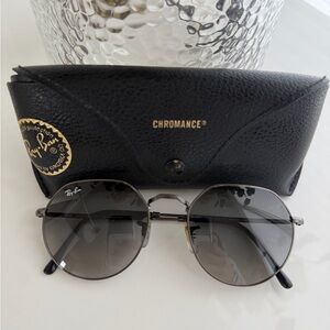 Ray-Ban Black Jack Hexagonal Sunglasses RB3565